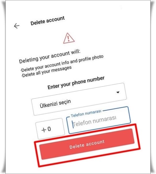 signal hesap silme 3
