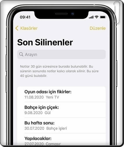 iPhone'dan Silinen Notları Kurtarmanın 3 Yolu!