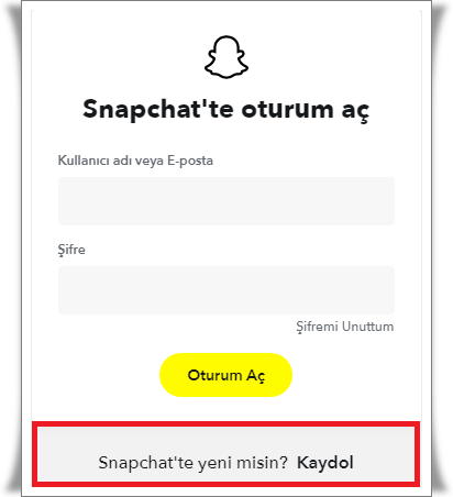 Snapchat Hesabı Nasıl Oluşturulur?