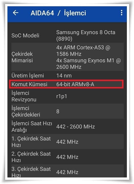 Telefon Kaç Bit Nasıl Öğrenilir?