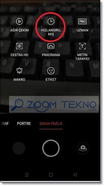 Telefonda Hızlı çekim nasıl yapılır?