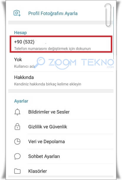 Telegram telefon numarası nasıl değiştirilir?