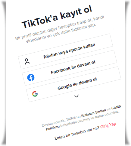 tiktok hesabi nasil olusturulur 1