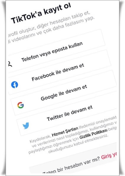 tiktok hesabi nasil olusturulur 6