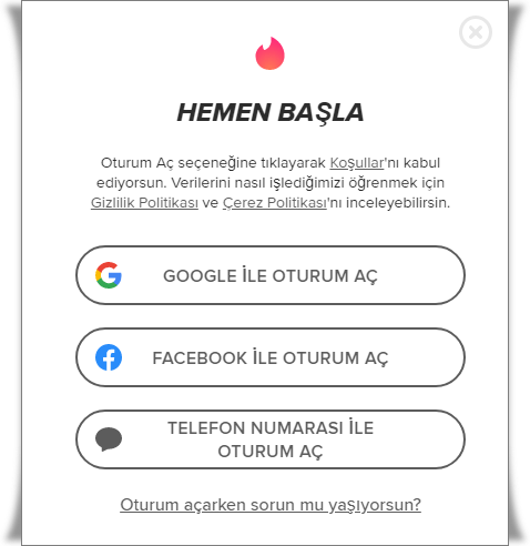 Tinder Giriş Nasıl Yapılır?