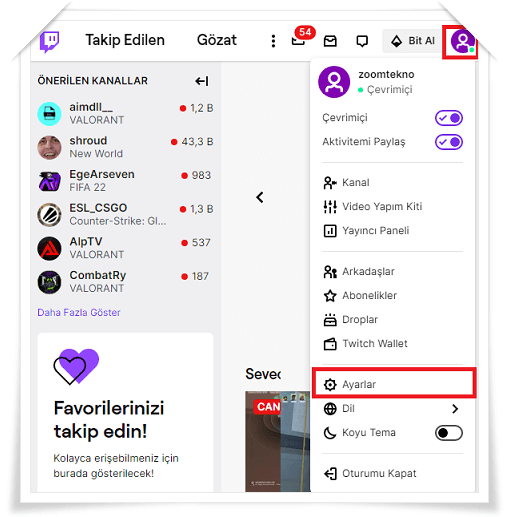 Twitch 2 Adımlı Kimlik Doğrulama Nasıl Açılır?