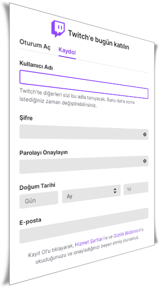 twitch hesabi nasil olusturulur 2