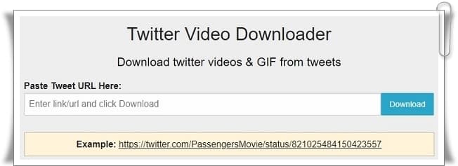 Twitter Video İndirme, Twitter Video Downloader