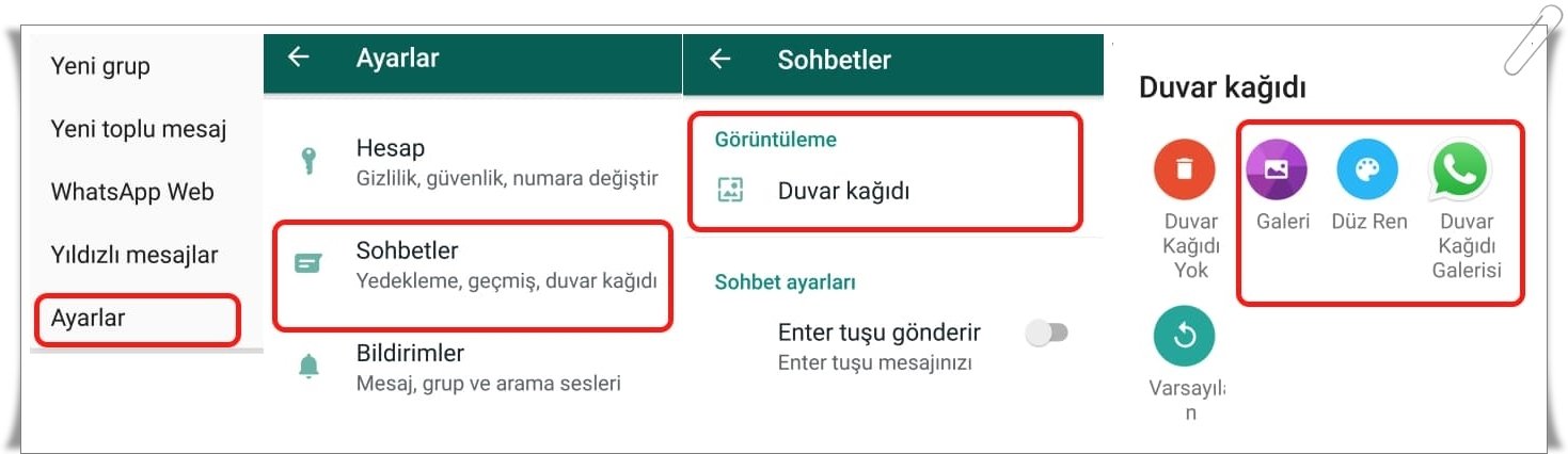 whatsapp duvar kagidi nasil degistirilir 1