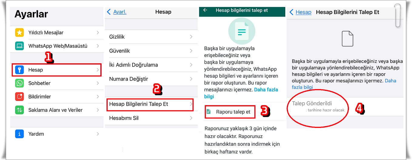 Whatsapp Hesap Bilgileri Raporu Nedir?