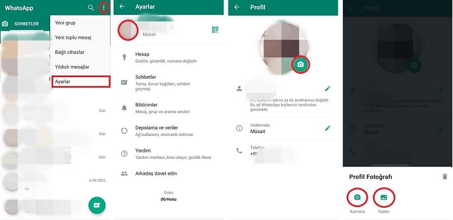 3 Adımda Whatsapp Profil Resmini Değiştirme