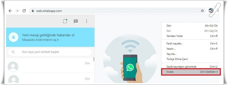 whatsapp web nasil kullanilir 2