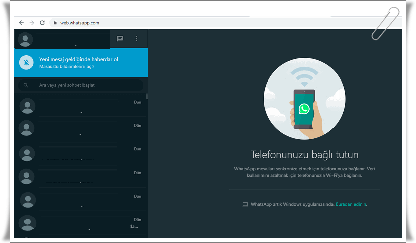 whatsapp web nasil kullanilir 5