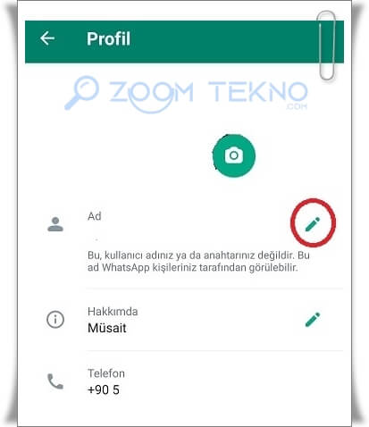 Whatsapp'ta İsim Gizlemeyi Nasıl Yaparım?