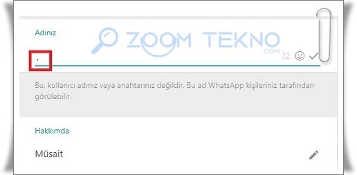 Whatsapp'ta İsim Gizlemeyi Nasıl Yaparım?