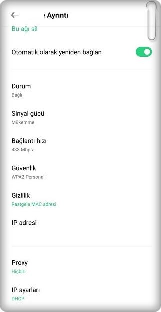 Wi-Fi güvenlik türü nasıl öğrenilir?