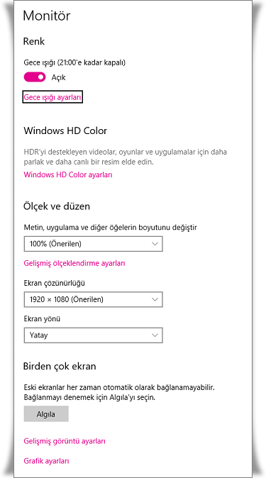 Windows 10 Ekran Çözünürlüğü Nasıl Ayarlanır?