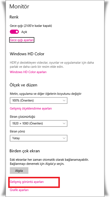 Windows 10 Ekran Çözünürlüğü Nasıl Ayarlanır?