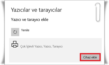 Windows 10'da Yazıcı Ekleme İşlemi Nereden Yapılır?