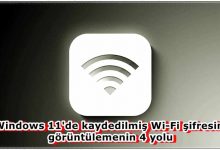 Windows 11'de Kaydedilmiş Wi-Fi Şifresini Görüntüleme