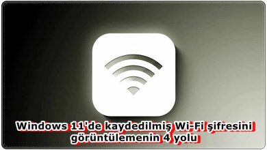 Windows 11'de Kaydedilmiş Wi-Fi Şifresini Görüntüleme