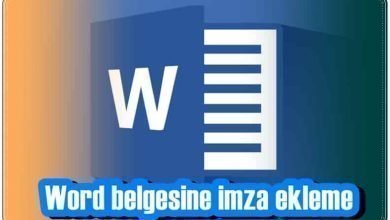 Word Belgesine İmza Ekleme