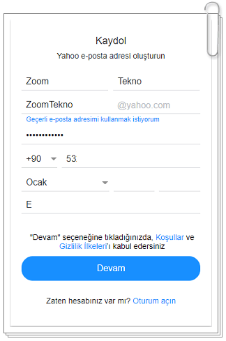 Yahoo Mail Hesabı Nasıl Oluşturulur?