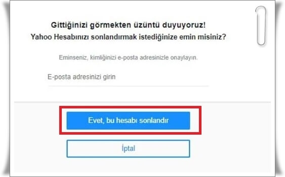 Yahoo Mail Hesabı Nasıl Silinir?