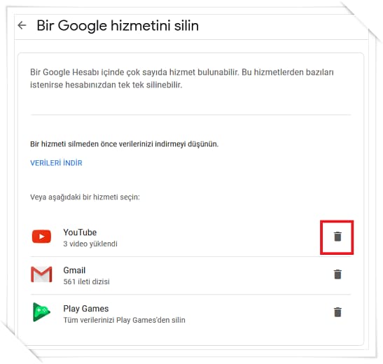 Youtube Hesabı Nasıl Silinir?