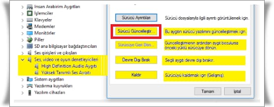 yuklu ses cikis aygiti yok 1